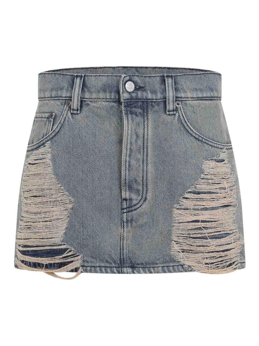 Acne Studios Jupe Midi - Foncé Délavé