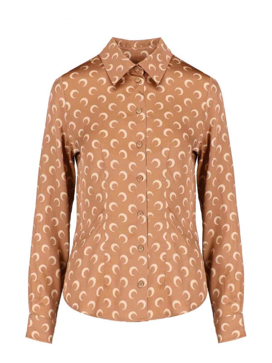 Marine Serre Chemise - Marron