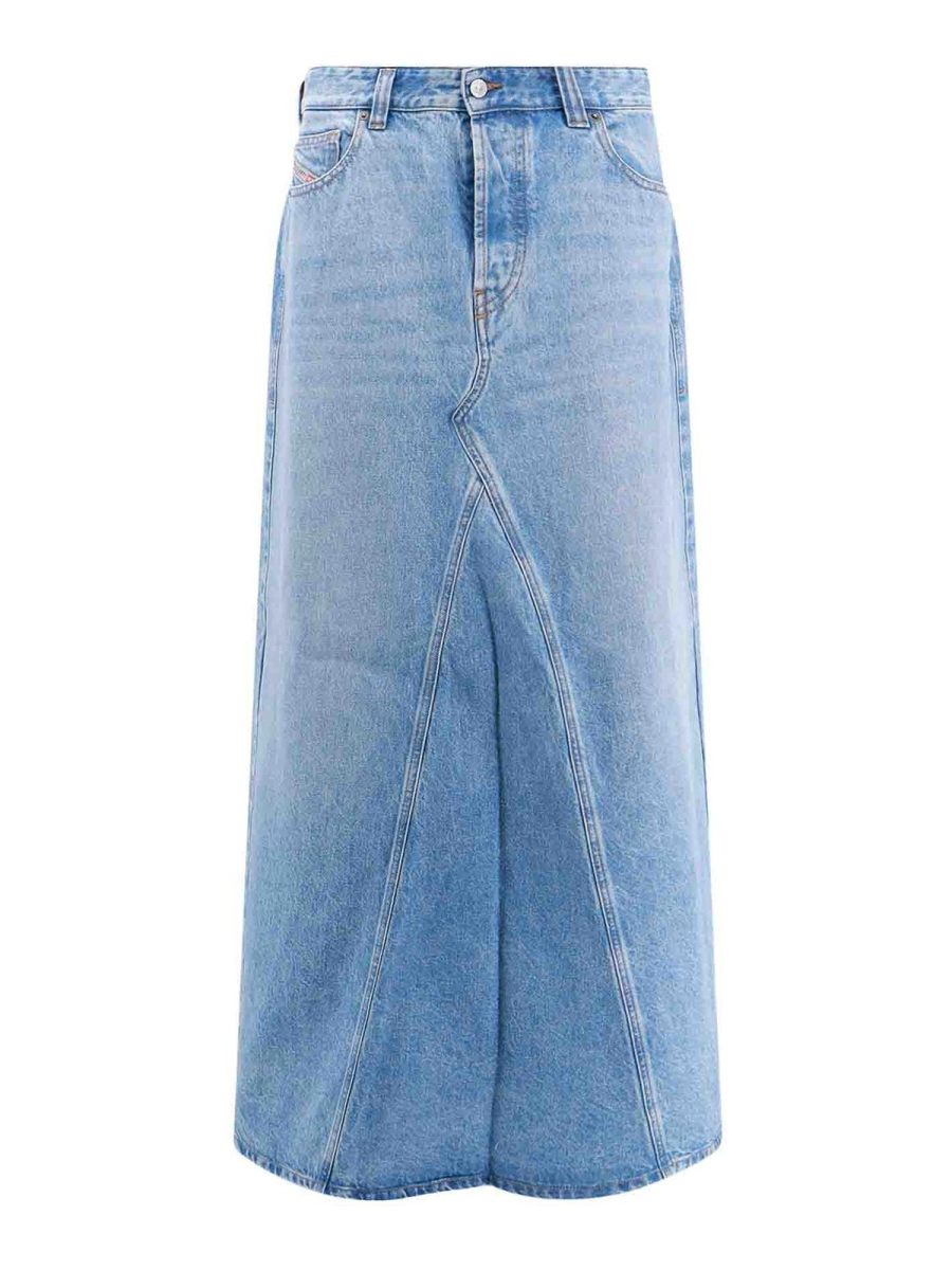 Diesel Jupe Midi - Bleu