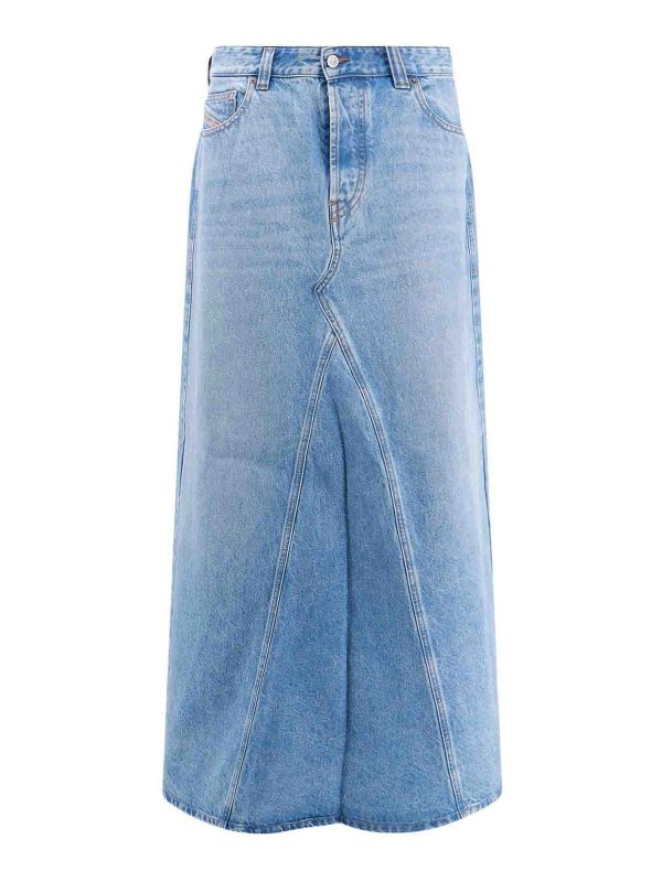 Diesel Jupe Midi - Bleu