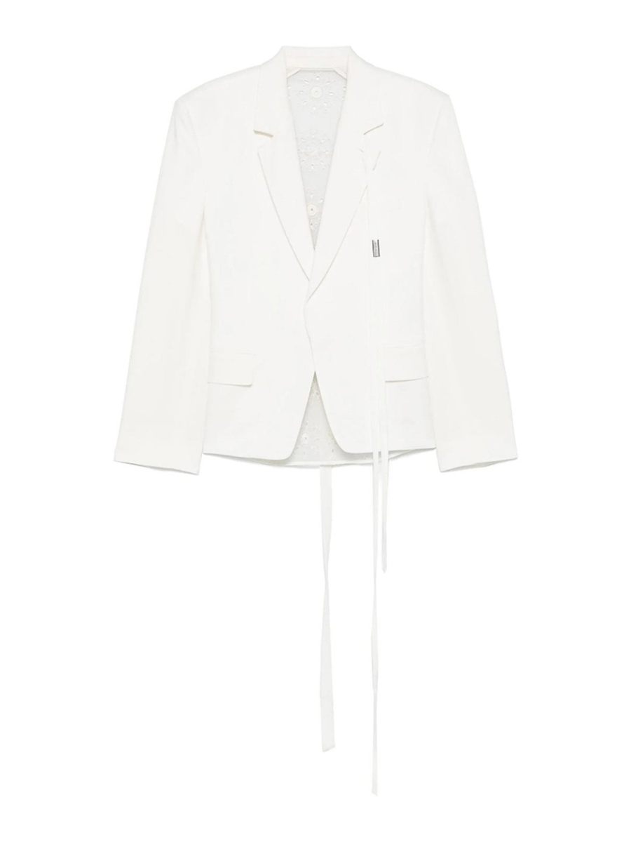 Ann Demeulemeester Veste Casual - Blanc