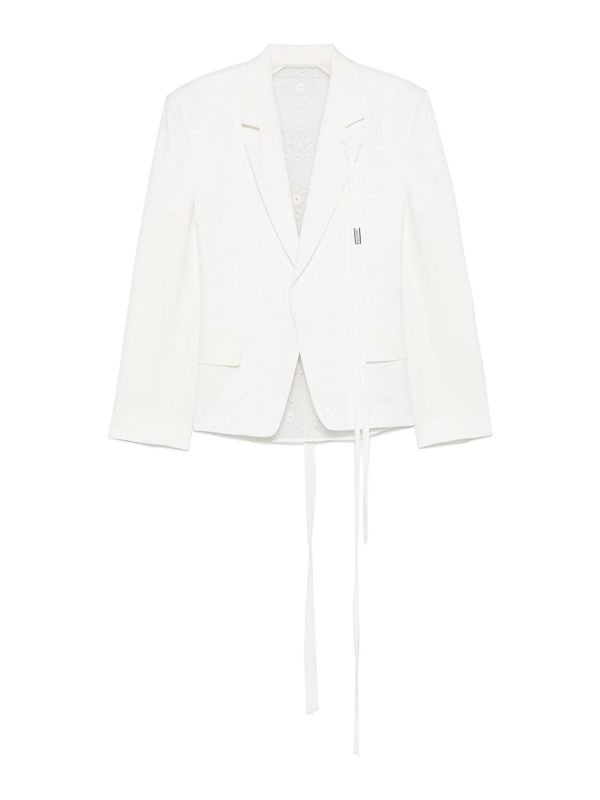 Ann Demeulemeester Veste Casual - Blanc