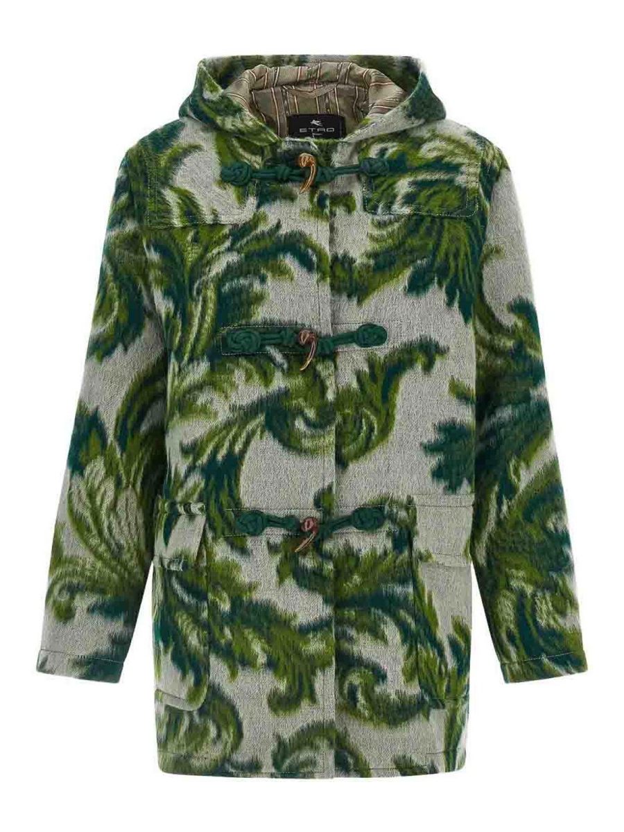 Etro Manteau Court - Vert