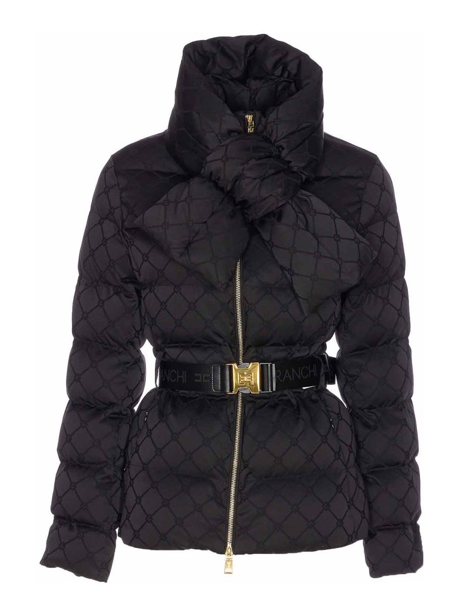 Elisabetta Franchi Blouson Rembourré - Noir