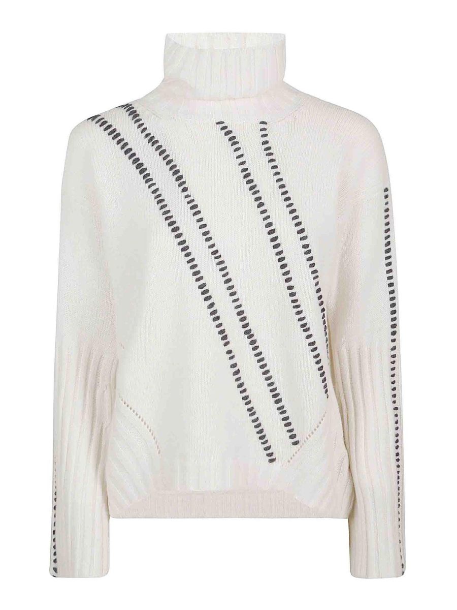 Eleven88 Pull Col Bateau - Blanc