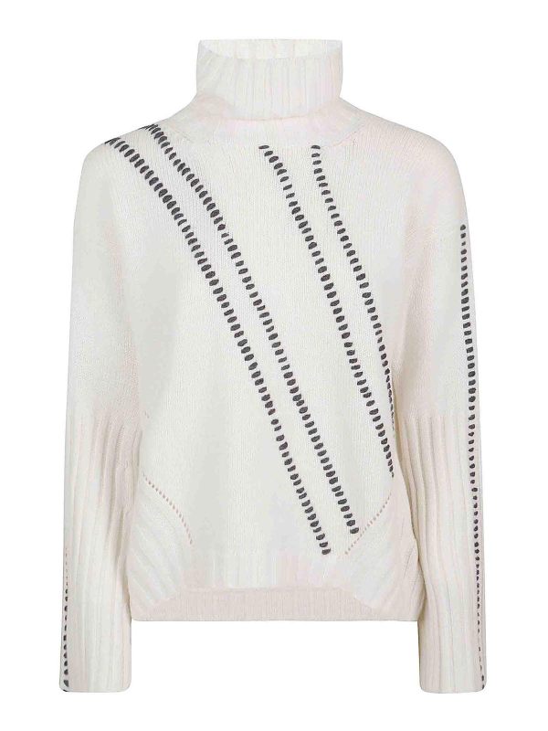 Eleven88 Pull Col Bateau - Blanc