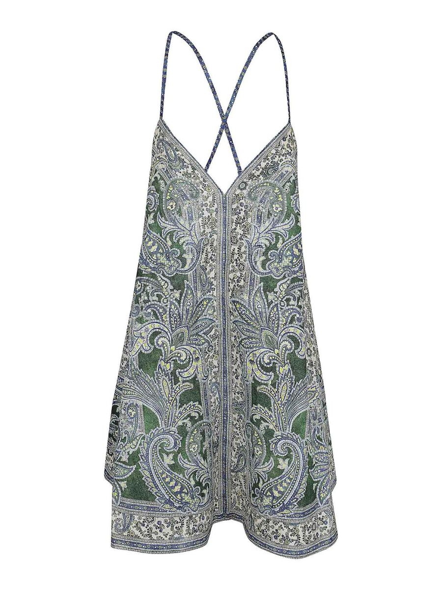 Zimmermann Robe Courte - Vert