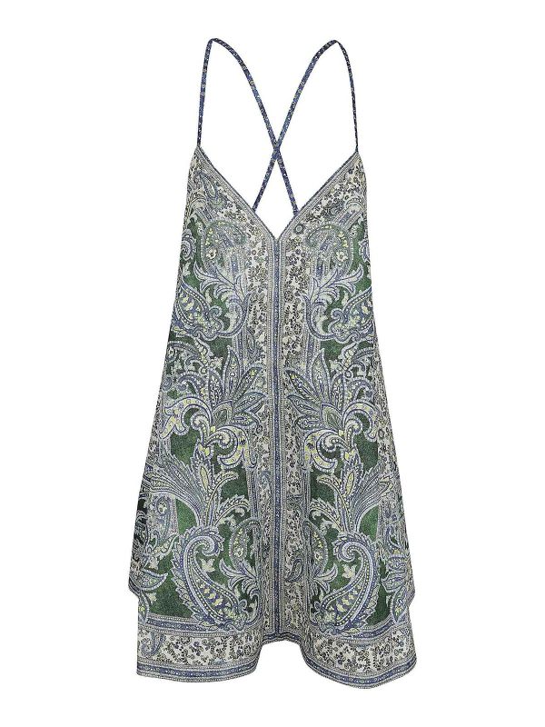 Zimmermann Robe Courte - Vert
