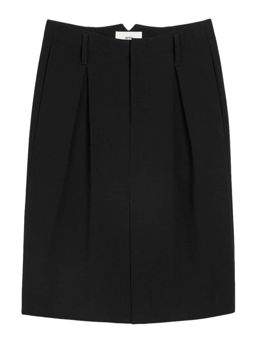 Ami Paris Jupe Midi - Noir