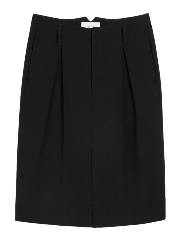 Ami Paris Jupe Midi - Noir