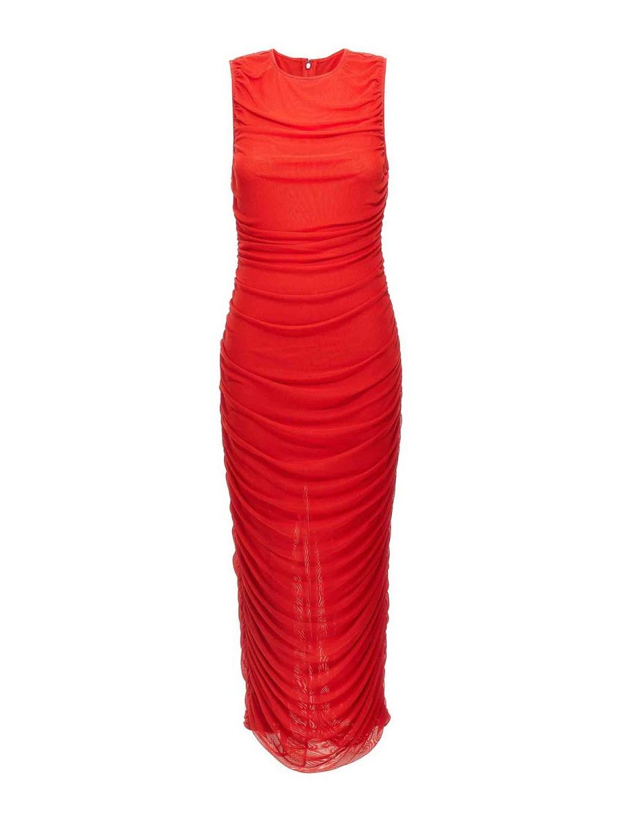 Rotate Birger Christensen Maxi Robe - Rouge