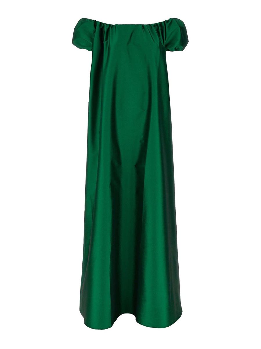 Bernadette Robe Au Genou - Vert
