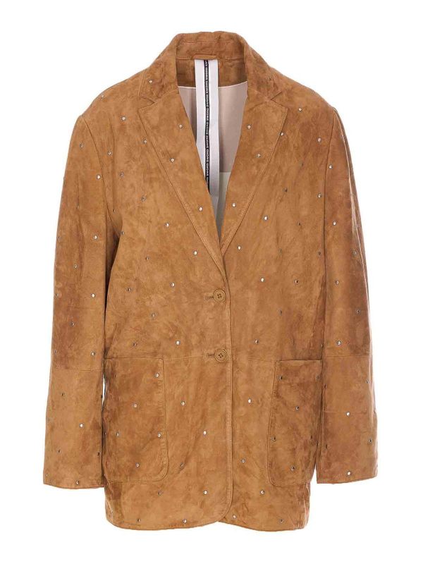 S. W.O. R.D 6.6.44 Blouson En Cuir - Marron