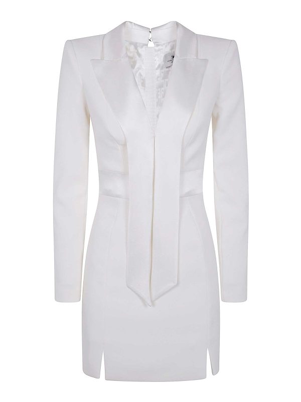 Elisabetta Franchi Robe Courte - Blanc
