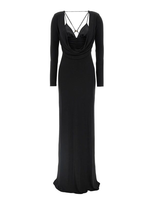 Elisabetta Franchi Robe Au Genou - Noir