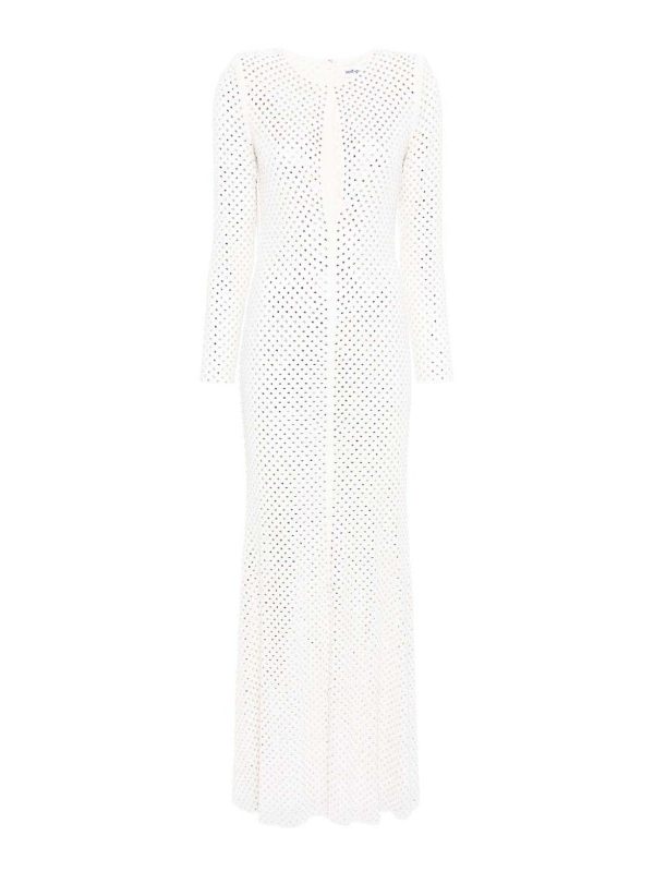 Self Portrait Maxi Robe - Blanc