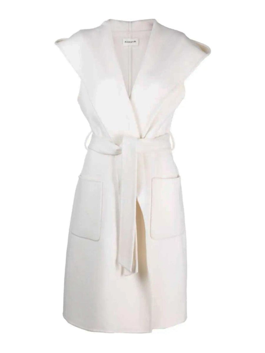 P. A.R. O.S. H. Manteau Long - Crème