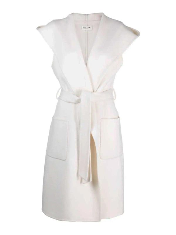 P. A.R. O.S. H. Manteau Long - Crème