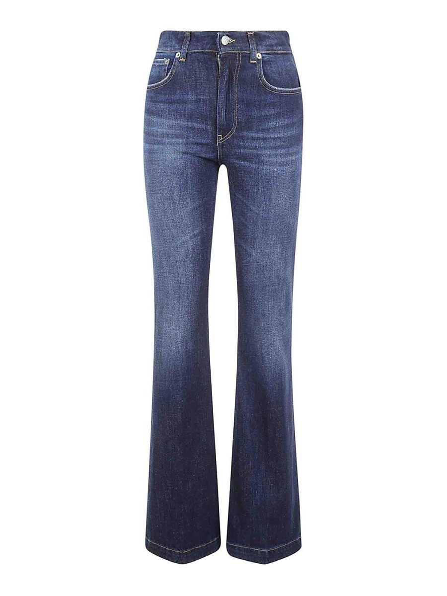 Dondup Jean Bootcut - Foncé Délavé