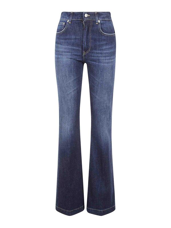 Dondup Jean Bootcut - Foncé Délavé