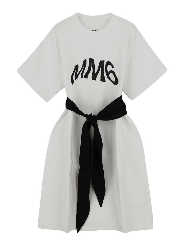 MM6 Maison Margiela Robe Courte - Blanc