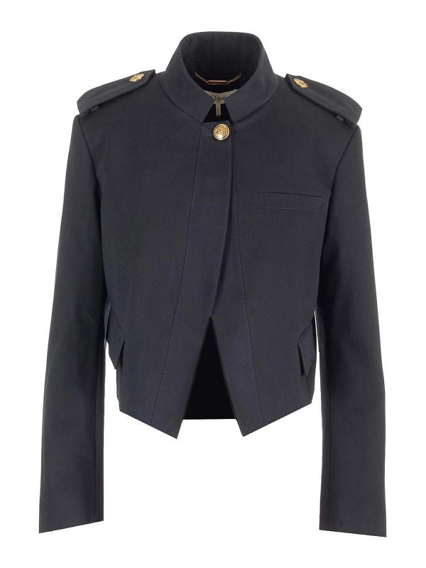 Chloe' Veste Casual - Bleu
