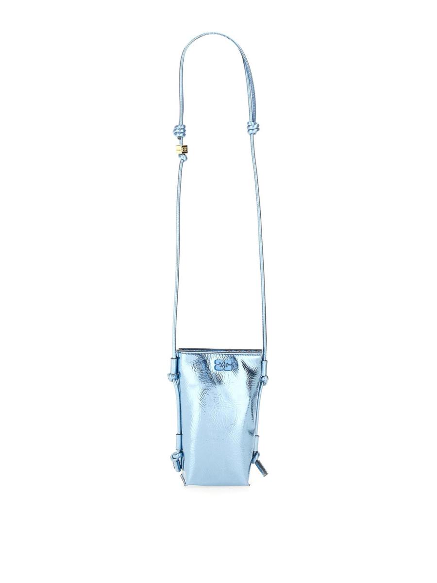 Ganni Sac Porté Épaule - Bleu