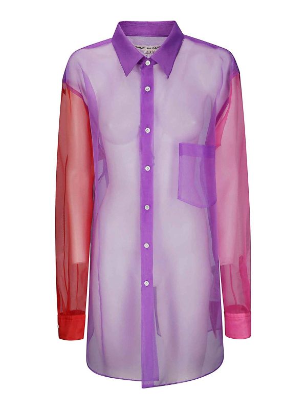 Comme Des Garcons Blouse - Violet
