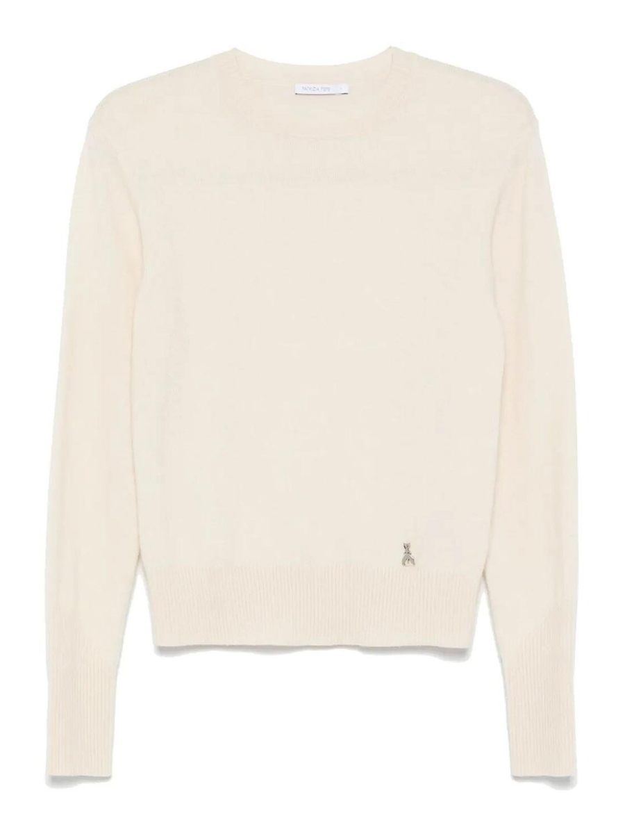 Patrizia Pepe Pull Col Rond - Beige