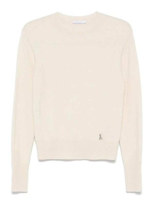 Patrizia Pepe Pull Col Rond - Beige
