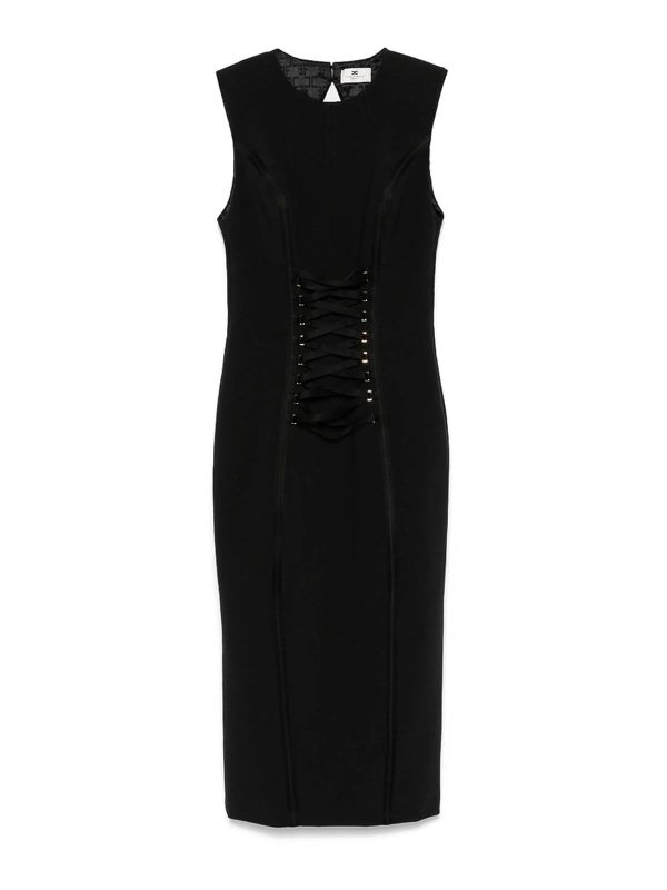 Elisabetta Franchi Robe Au Genou - Noir