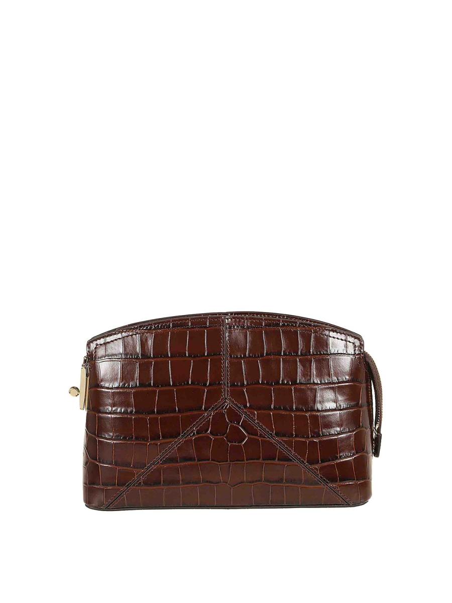 Victoria Beckham Sac Bandoulière - Marron Foncé