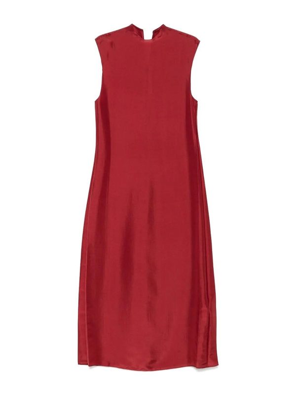 Carven Robe Au Genou - Rouge