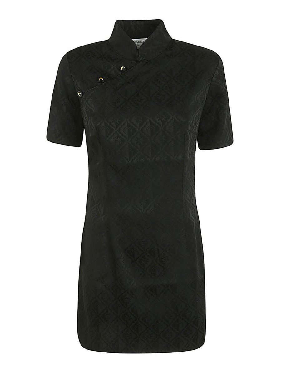 Marine Serre Robe Courte - Noir