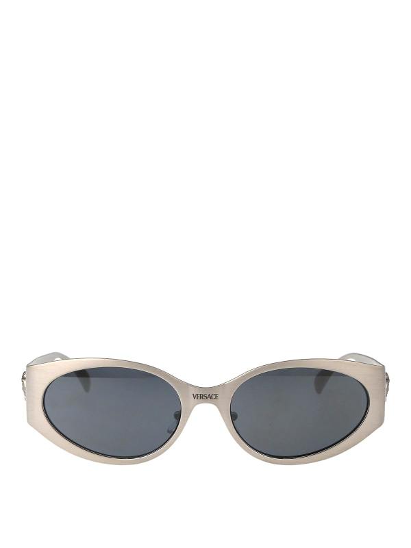 Versace Lunettes De Soleil - Argent