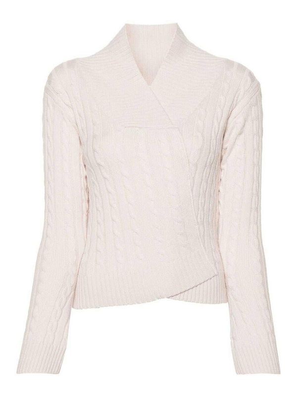 Victoria Beckham Pull Col Rond - Beige