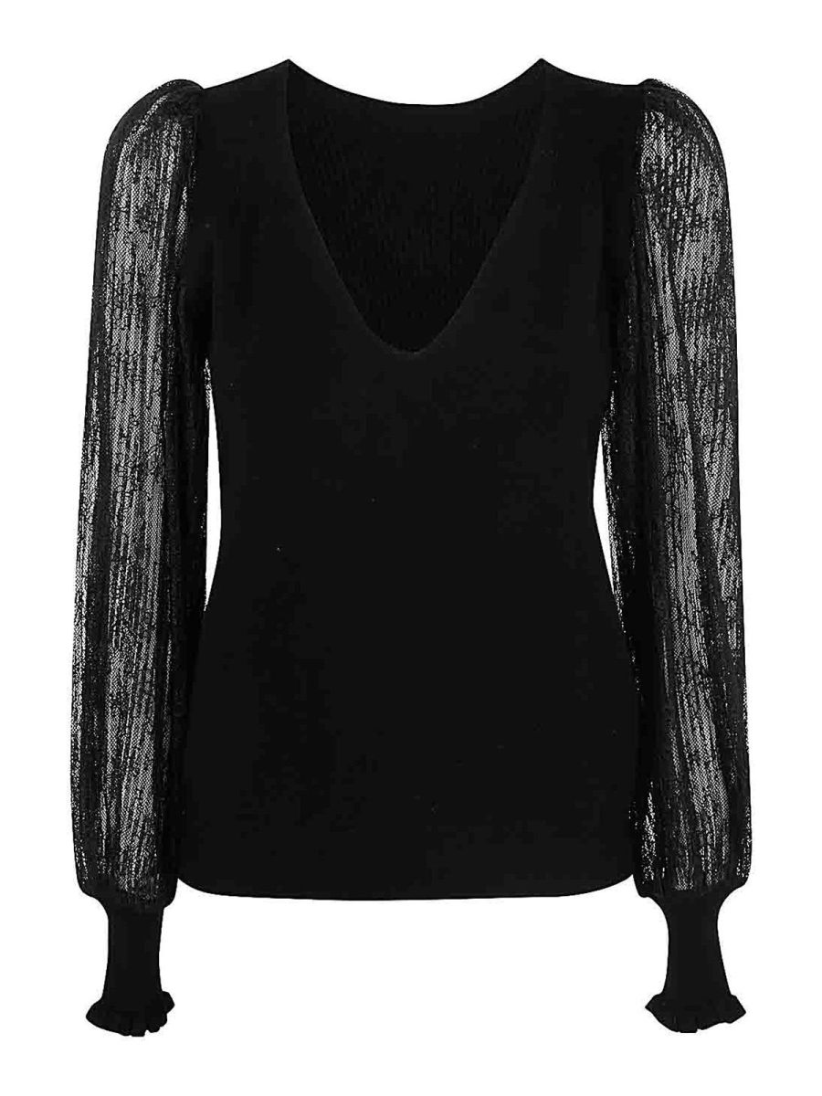 Twinset Pull Col Rond - Noir