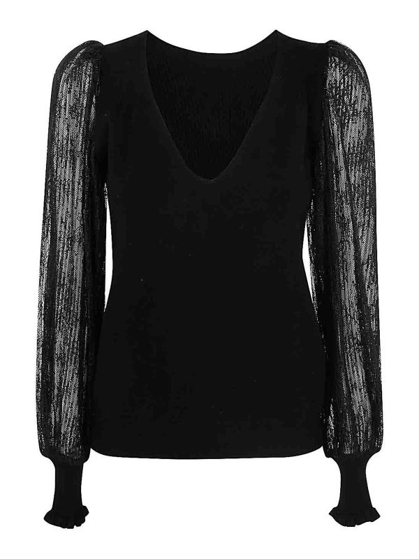 Twinset Pull Col Rond - Noir