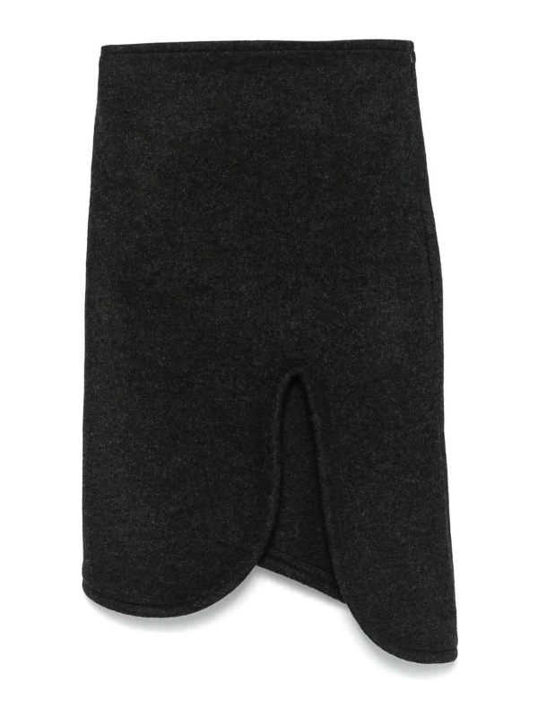 Victoria Beckham Jupe Midi - Gris