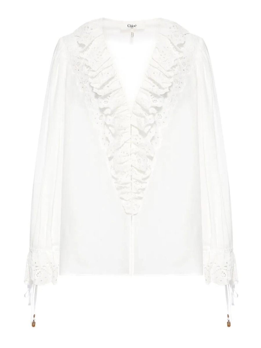 Chloe' Blouse - Blanc