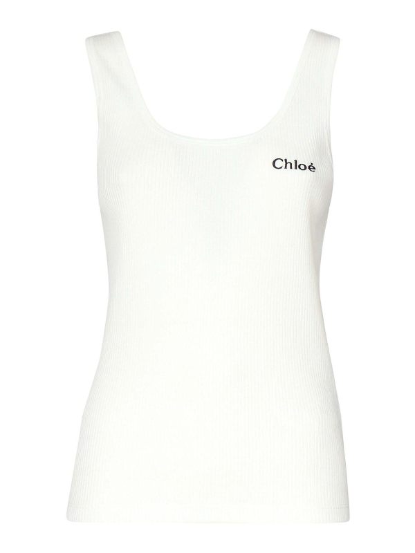 Chloe' Top - Blanc