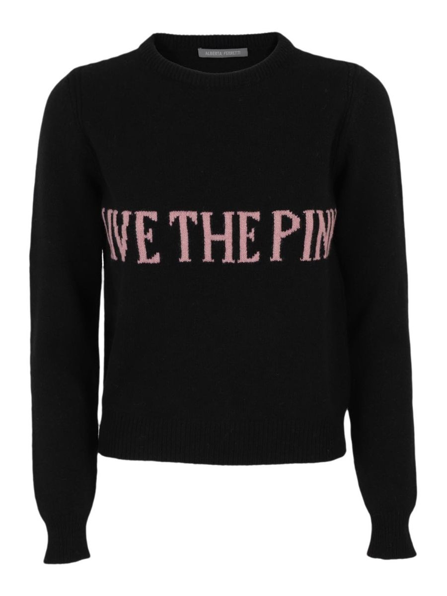 Alberta Ferretti Pull Col Rond - Save The Pink