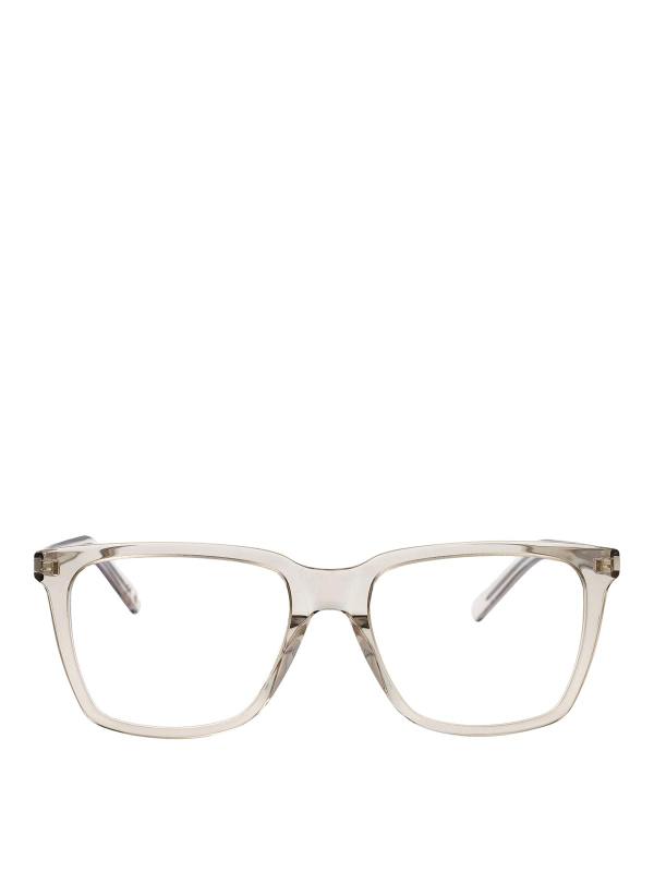 Saint Laurent Lunettes De Soleil - Beige