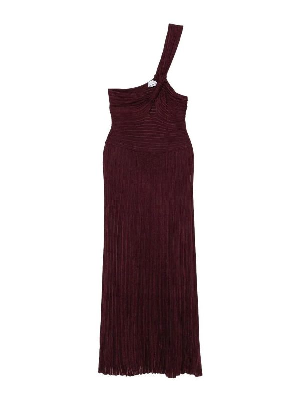 Gabriela Hearst Robe Au Genou - Rouge Brun
