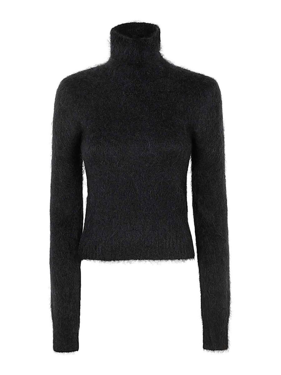Ami Paris Pull Col Rond - Noir
