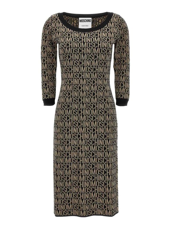 Moschino Robe Au Genou - Logo