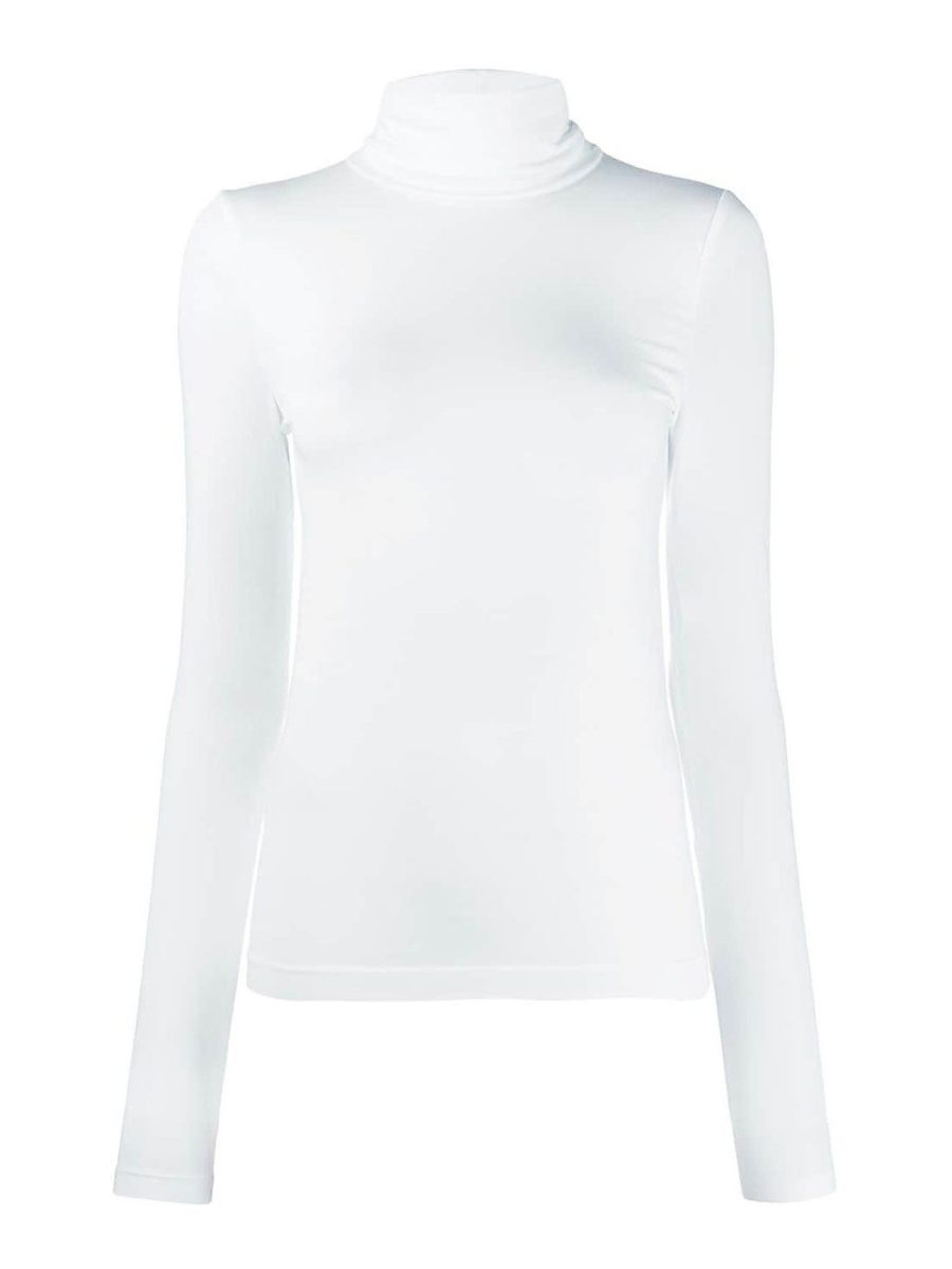 Wolford Pull Col Rond - Blanc