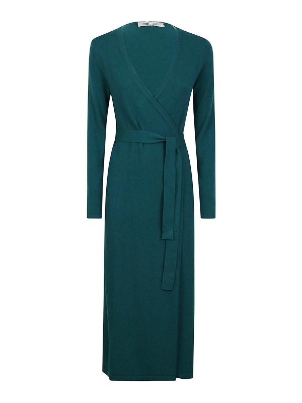 Diane Von Furstenberg Robe Au Genou - Vert