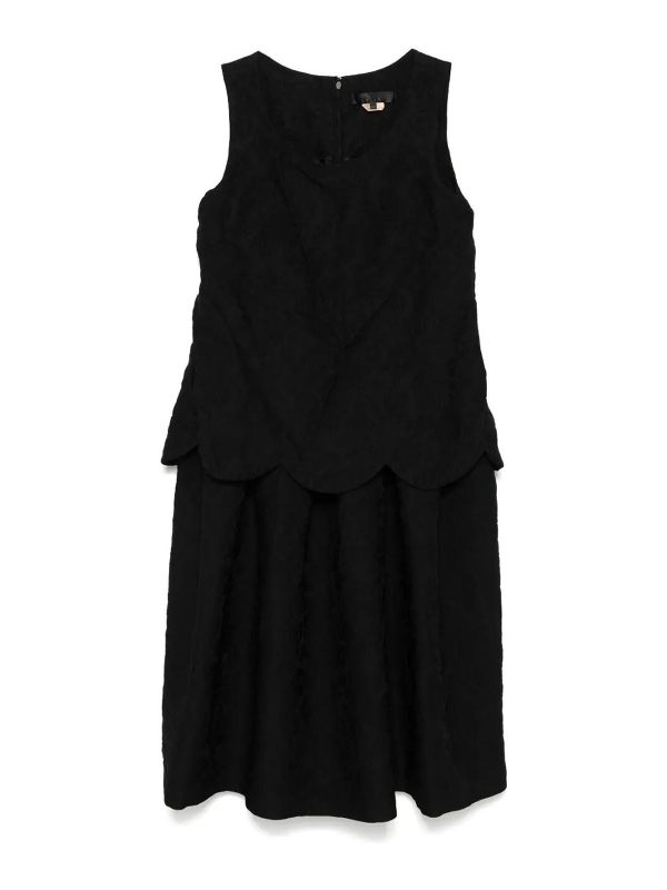Comme Des Garcons Robe Au Genou - Noir
