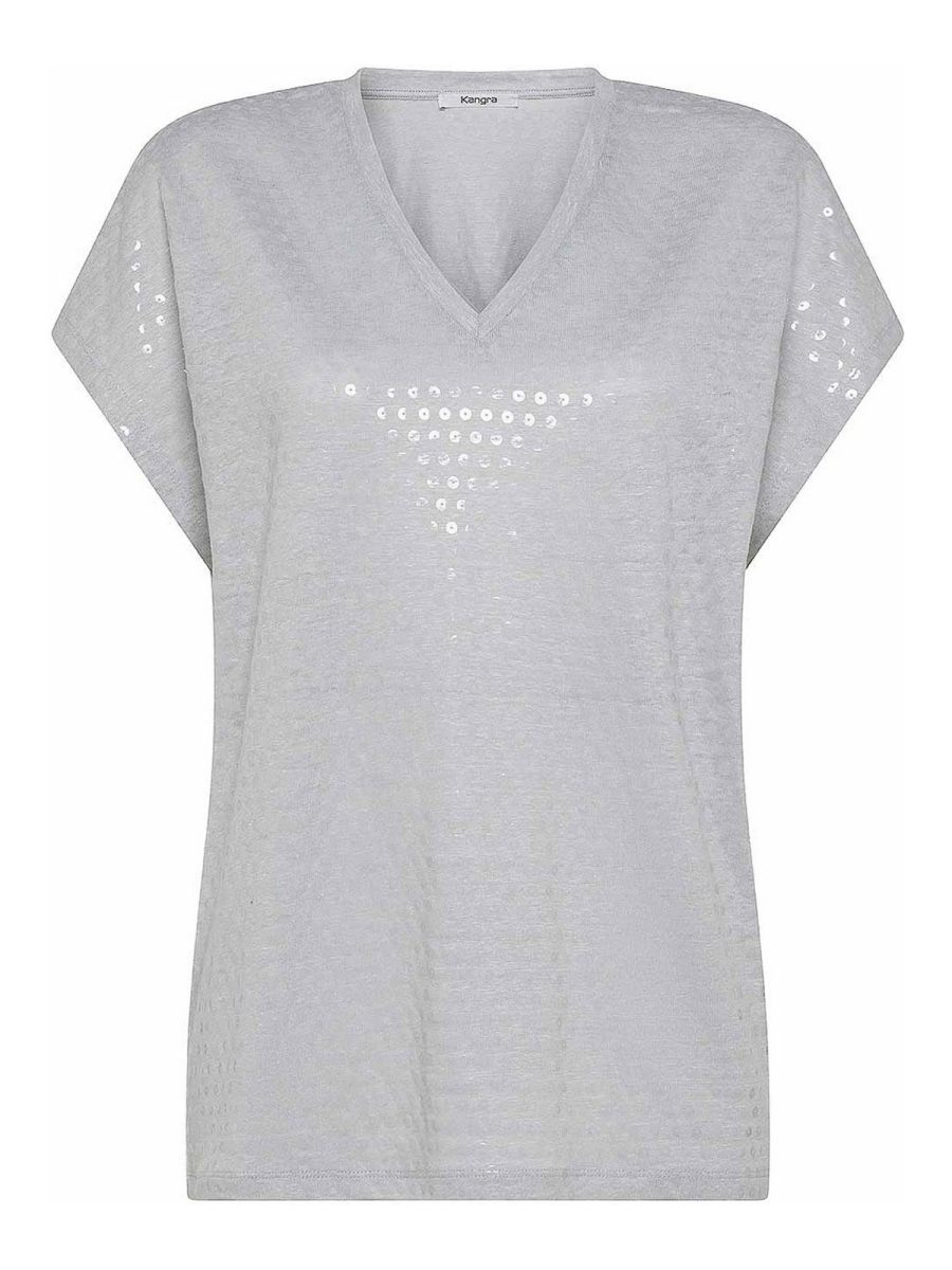 Kangra Cashmere T-Shirt - Gris